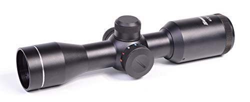 4. Compact Red/Blue Illuminated Multi-line Reticle Crossbow Scope 4X32 w/Weaver Rings